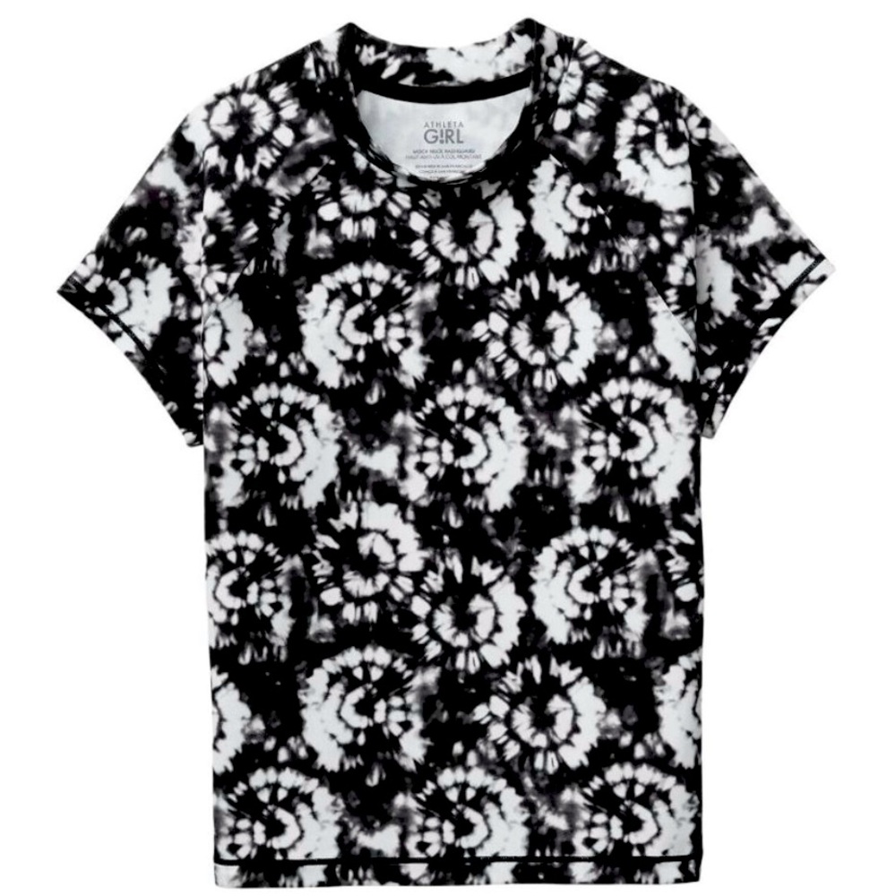 New with tag. Athleta Girl mock neck rashguard in a size medium (8-10)